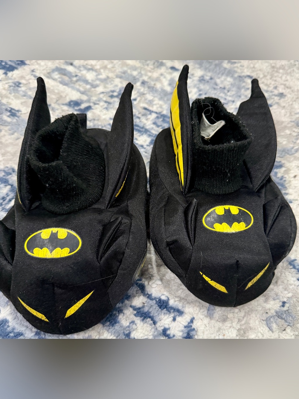 Batman Black and Yellow Kids Footie Booties
